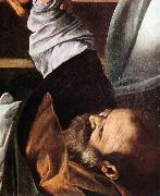 The Martyrdom of St Matthew (detail) ff Caravaggio