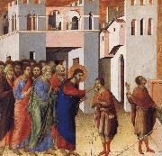 Jesus Opens the Eyes of a Man Born Blind Duccio
