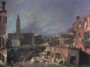 the stonemason s yard Canaletto