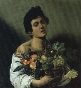 ung man med fruktkorg Caravaggio
