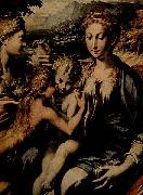 Thronende Madonna, Hl. Zacharias, Hl. Johannes der Taufer und Hl. Maria Magdalena PARMIGIANINO