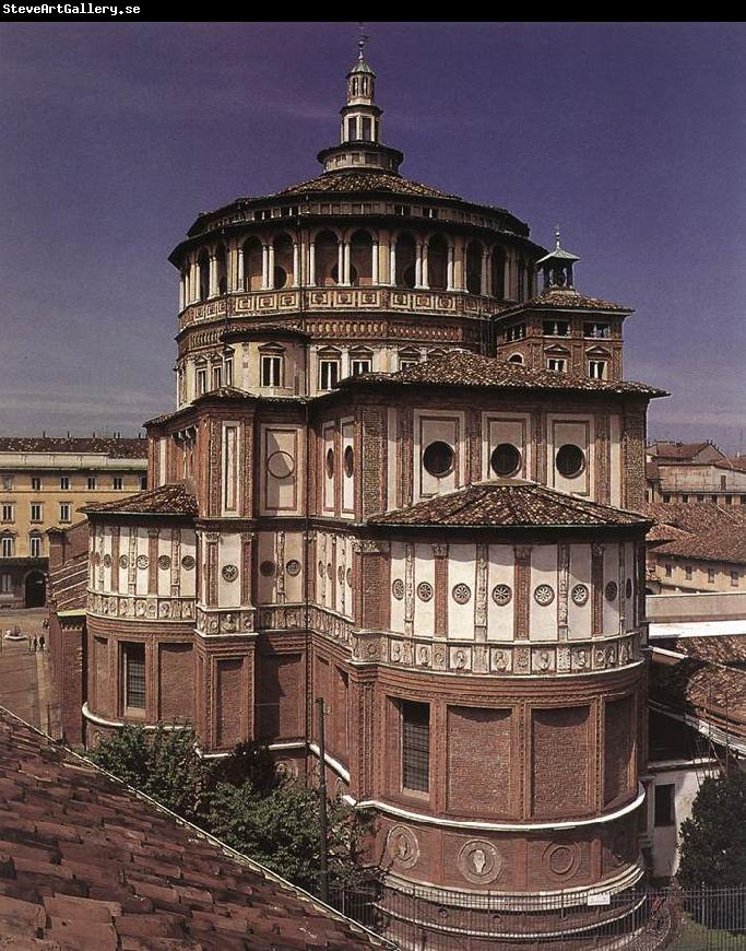 BRAMANTE Exterior of the church dfg