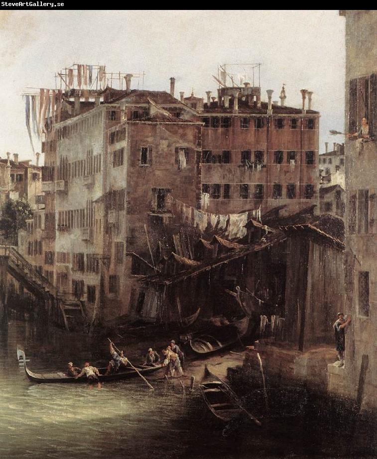 Canaletto The Rio dei Mendicanti (detail)