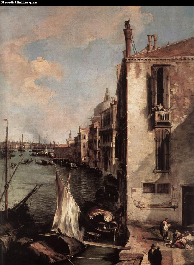 Canaletto Grand Canal, Looking East from the Campo San Vio (detail) fd