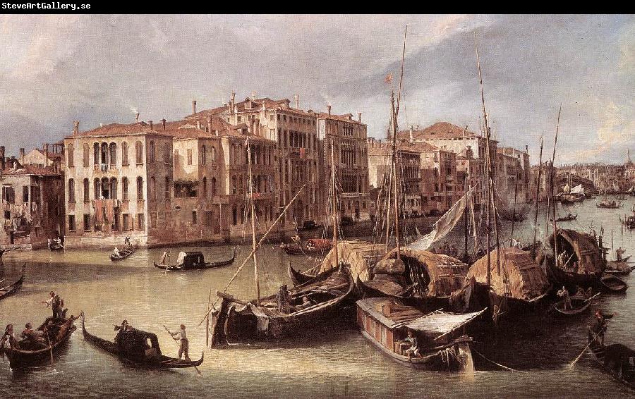 Canaletto Grand Canal: Looking North-East toward the Rialto Bridge (detail) d