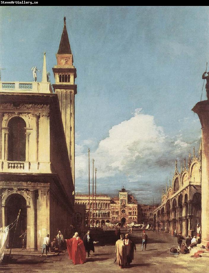 Canaletto The Piazzetta, Looking toward the Clock Tower df