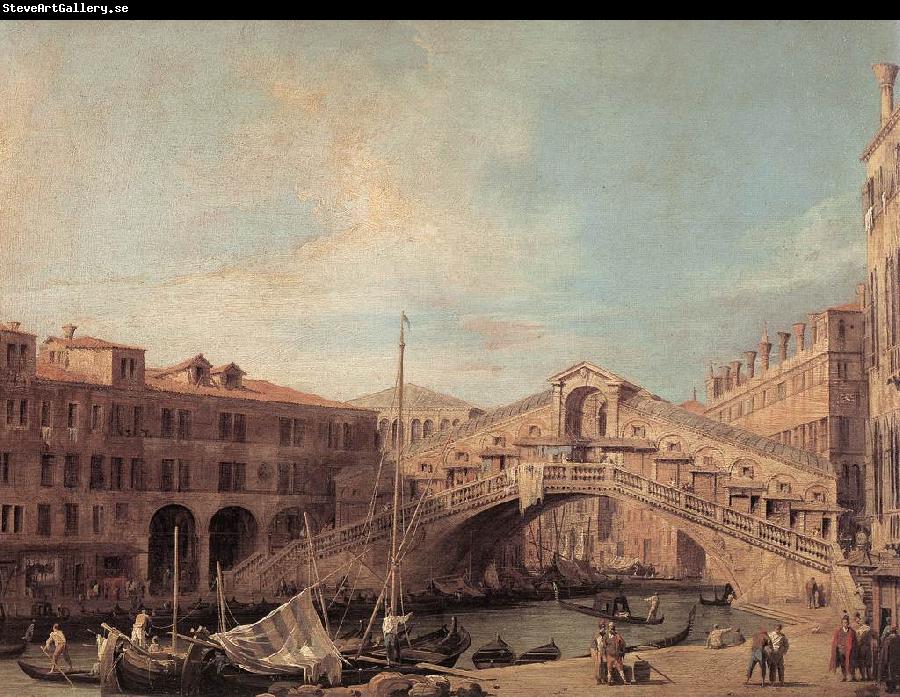 Canaletto Grand Canal: The Rialto Bridge from the South f