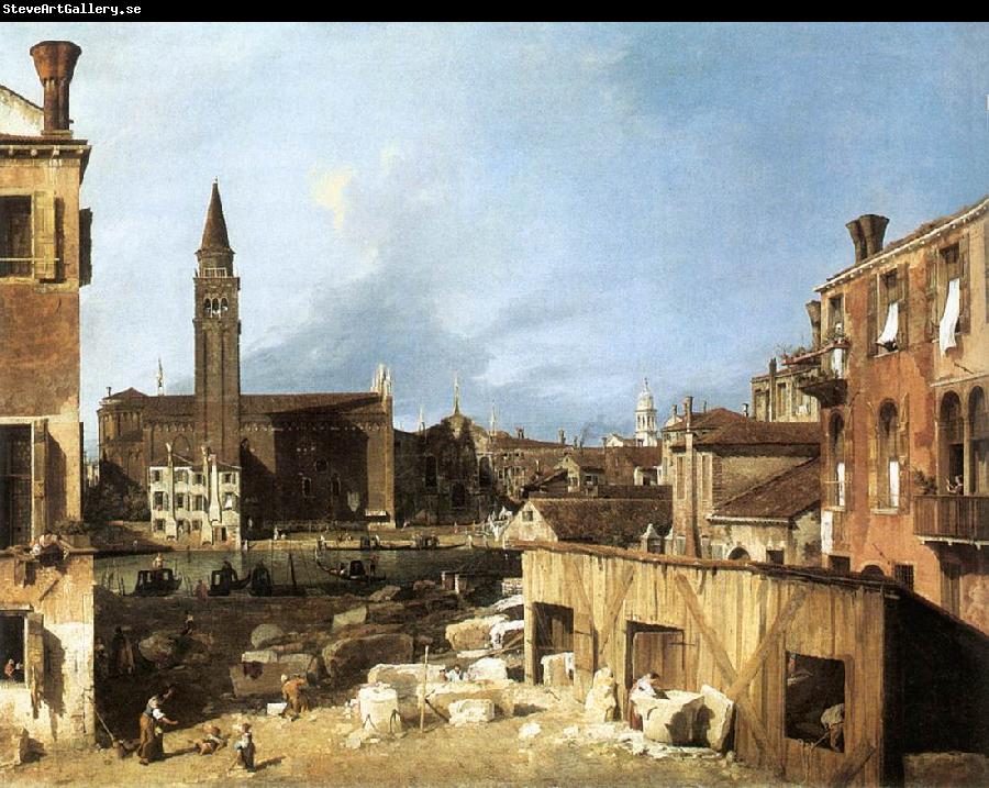 Canaletto The Stonemason s Yard