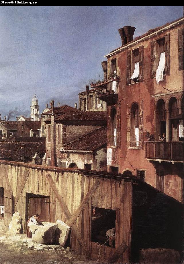 Canaletto The Stonemason s Yard (detail)