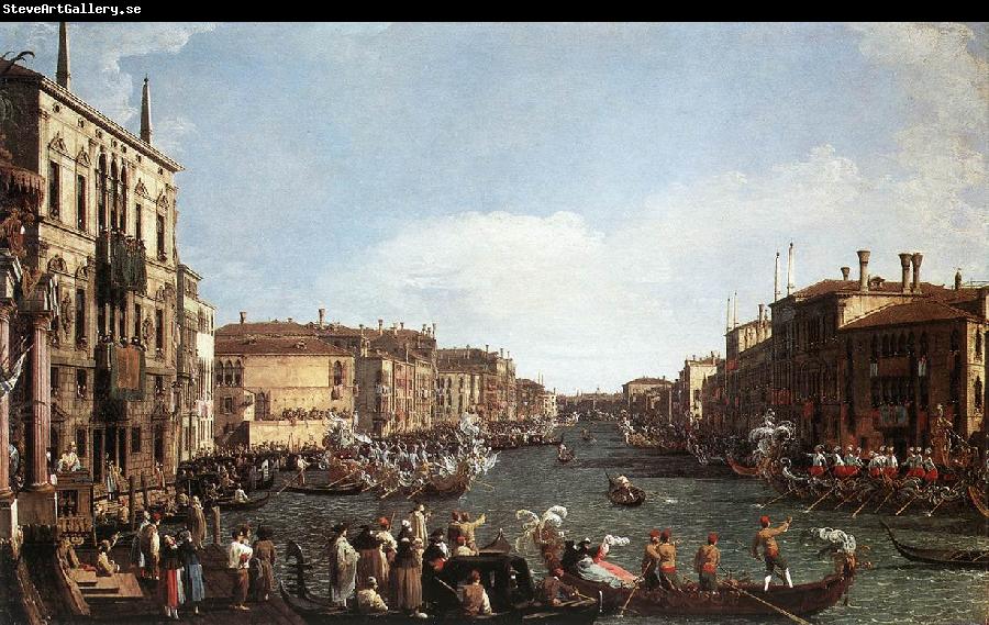 Canaletto A Regatta on the Grand Canal d