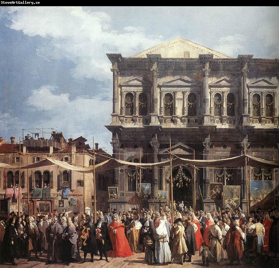 Canaletto The Feast Day of St Roch (detail) f