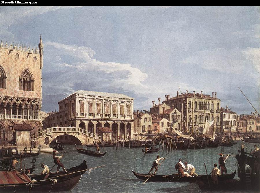 Canaletto The Molo and the Riva degli Schiavoni from the Bacino di San Marco