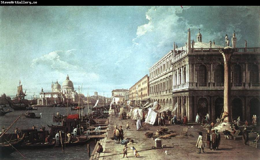 Canaletto The Molo with the Library and the Entrance to the Grand Canal f