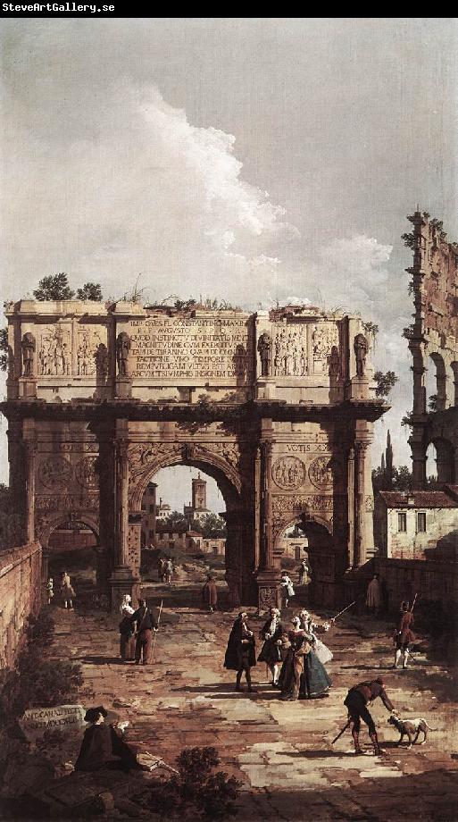 Canaletto Rome: The Arch of Constantine ffg