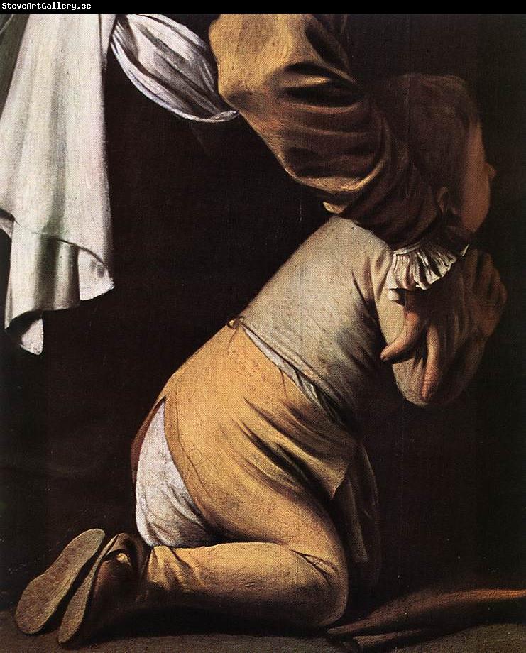 Caravaggio Madonna del Rosario (detail) fdg