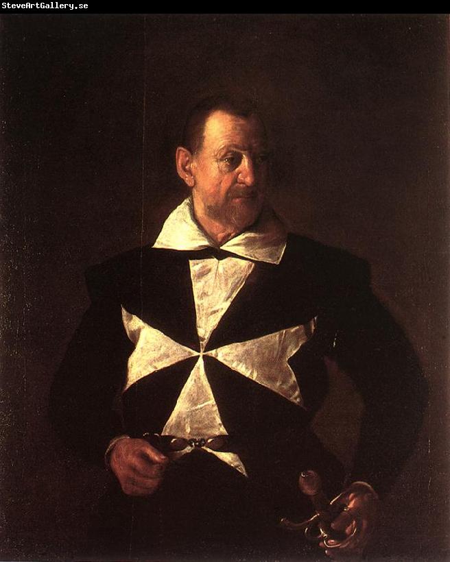 Caravaggio Portrait of Alof de Wignacourt fg