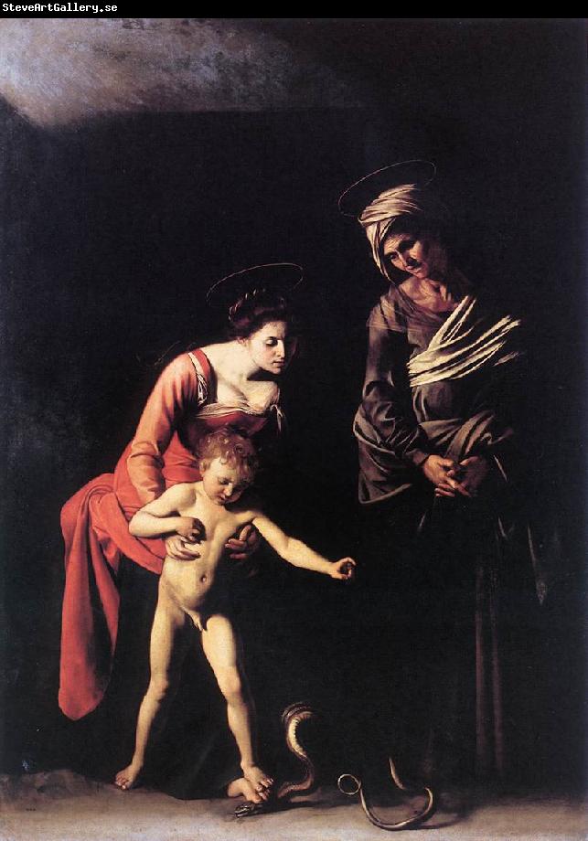 Caravaggio Madonna with the Serpent