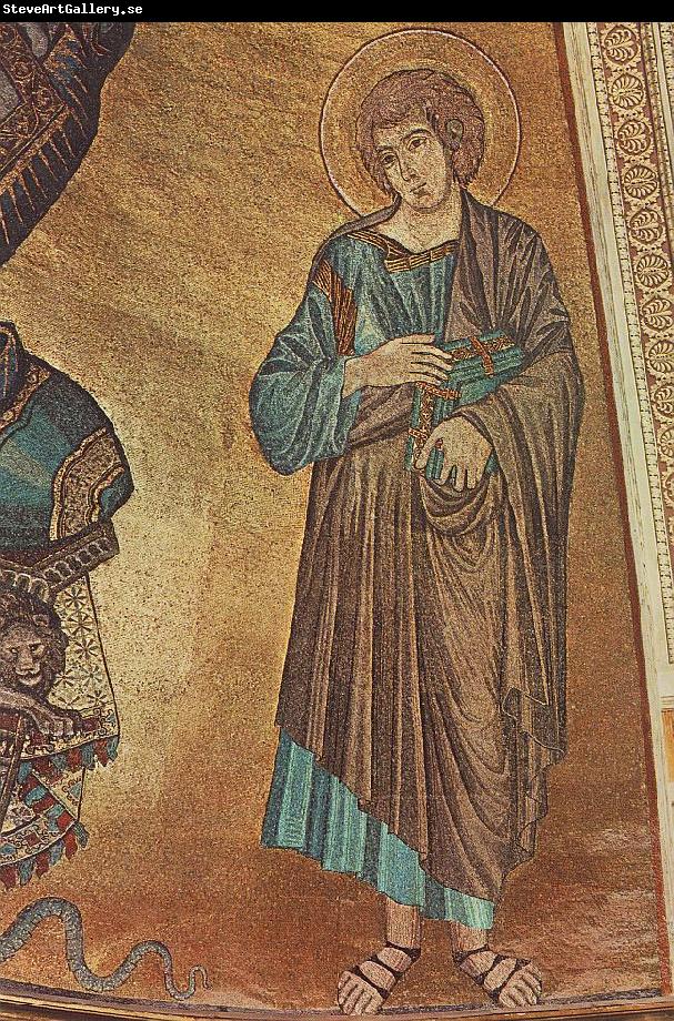 Cimabue Christ Enthroned between the Virgin and St John the Evangelist (detail)  fgh