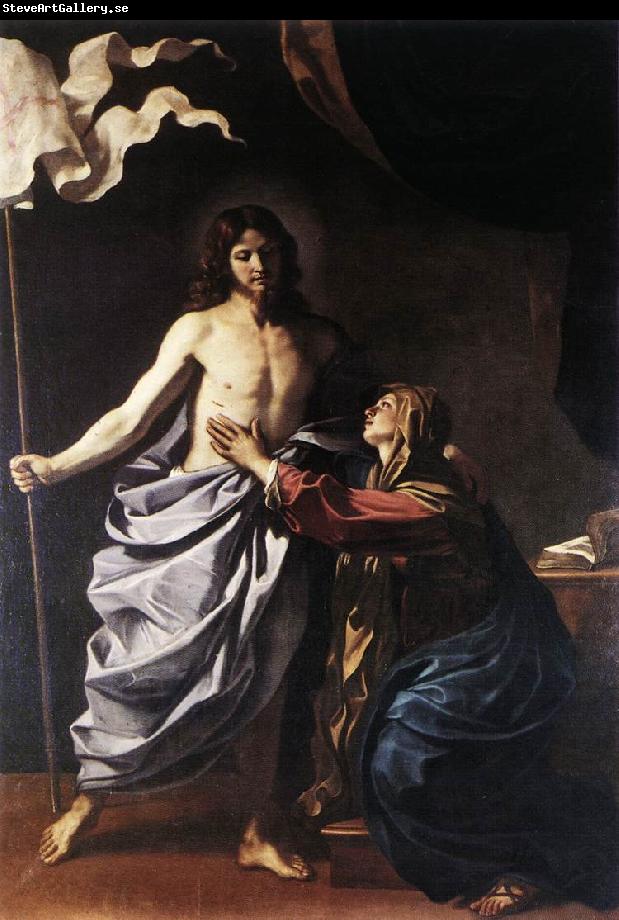 GUERCINO The Resurrected Christ Appears to the Virgin hf