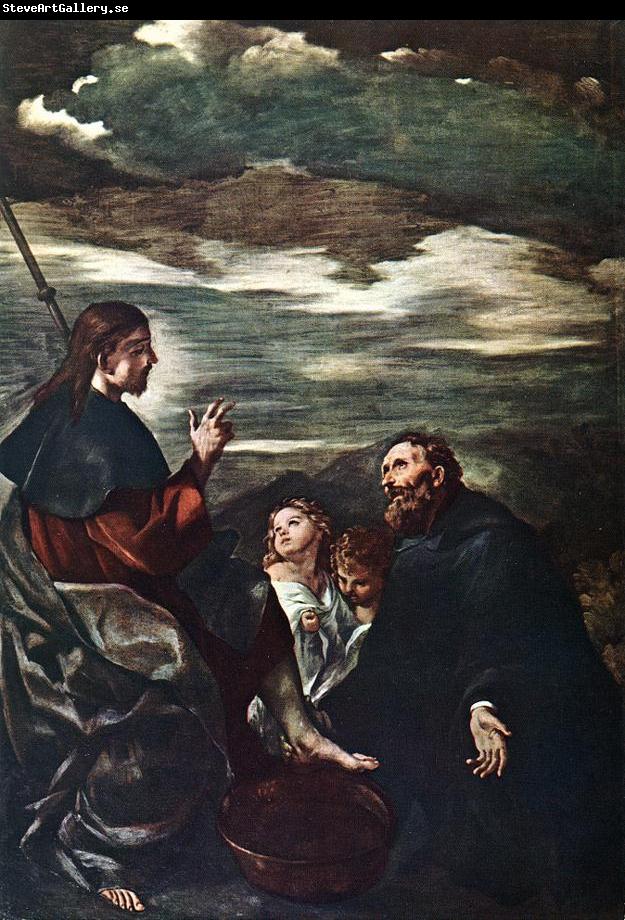 GUERCINO St Augustine Washing the Feet of the Redeemer kg