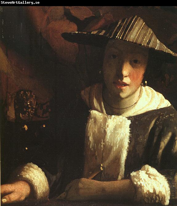 JanVermeer Young Girl with a Flute