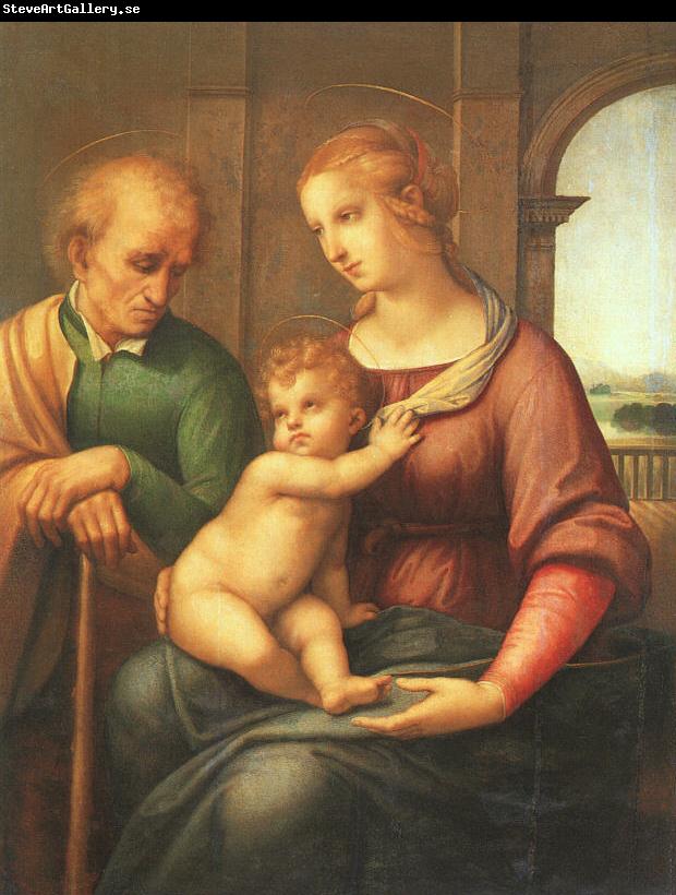 Raphael The Holy Family with Beardless St.Joseph