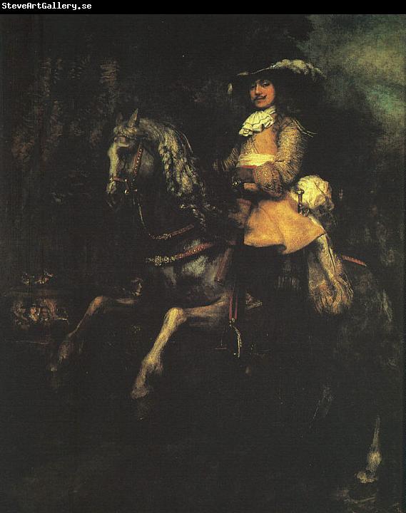 Rembrandt Frederick Rihel on Horseback