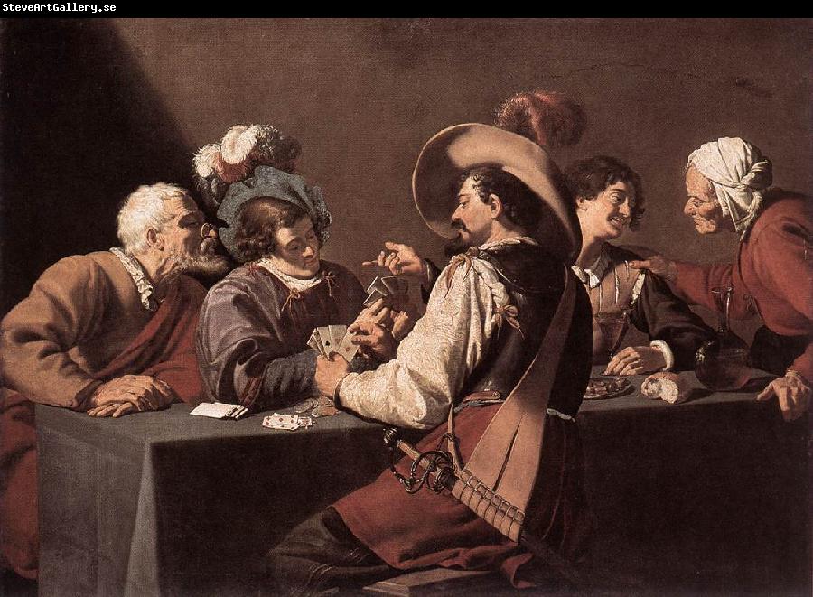 ROMBOUTS, Theodor The Card Players dh