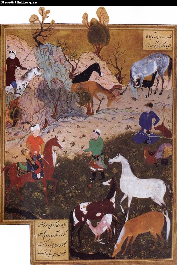 Bihzad King Darius and the Herdsman