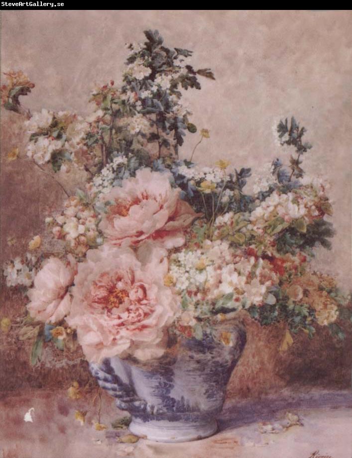 F.Rivoire Apple Blossoms with Peonies