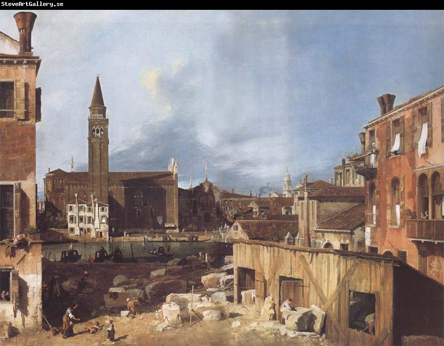 Canaletto Campo S.Vidal and Santa Maria della Carita