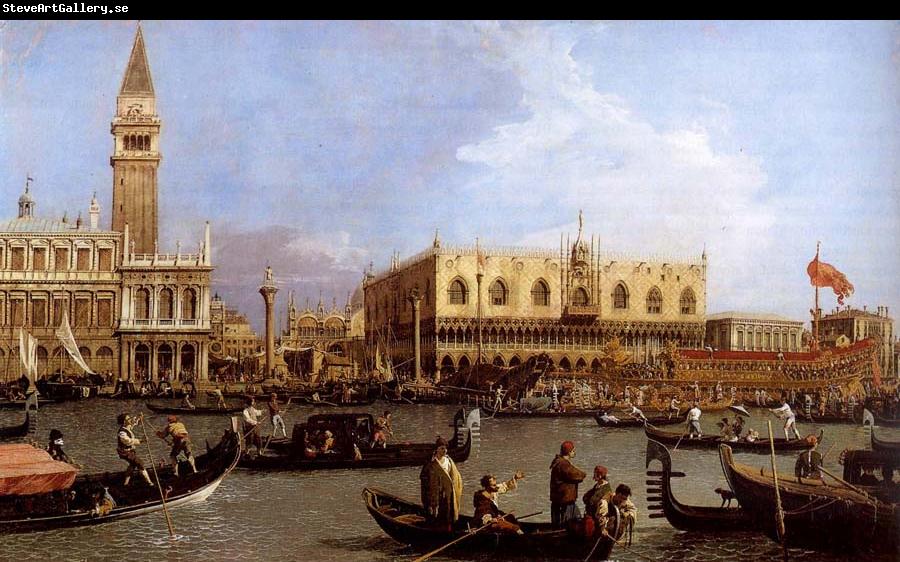 Canaletto named Canaletto Venetie, the Bacino Tue S. Marco on Hemelvaartsdag