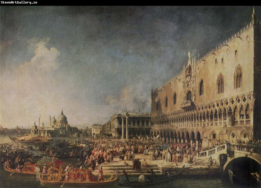 Canaletto The Arrival of the French Ambassador in Venice