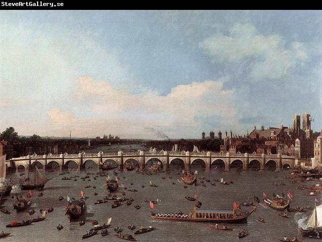Canaletto Westminster Bridge from the North on Lord Mayor-s Day