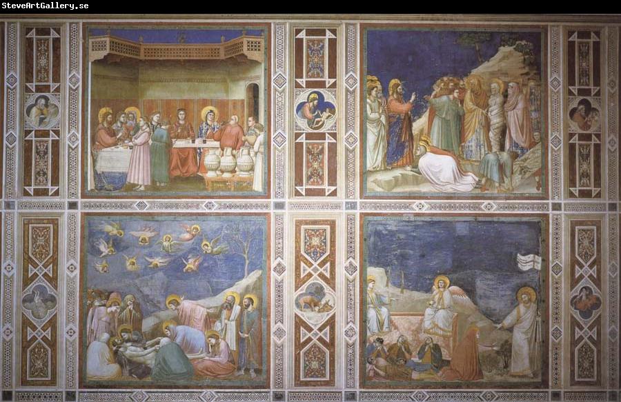Giotto The wedding to Guns De arouse-king of Lazarus, De bewening of Christ and Noli me tangera