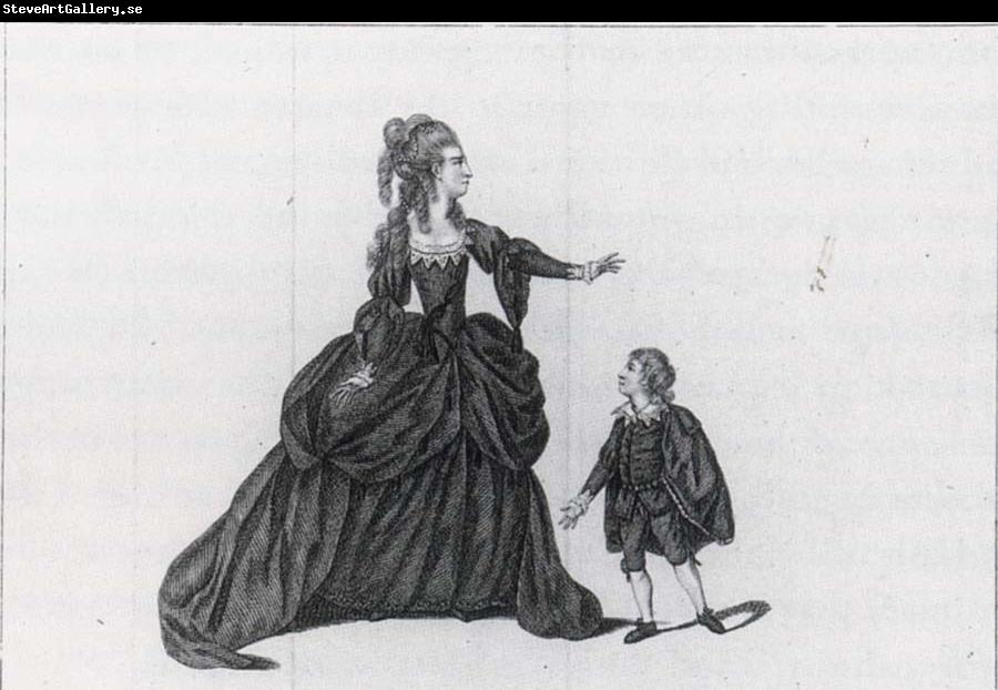 J.Thornthwaite Mrs-Rates and Master Pullen in the Characters of Isabella and Child