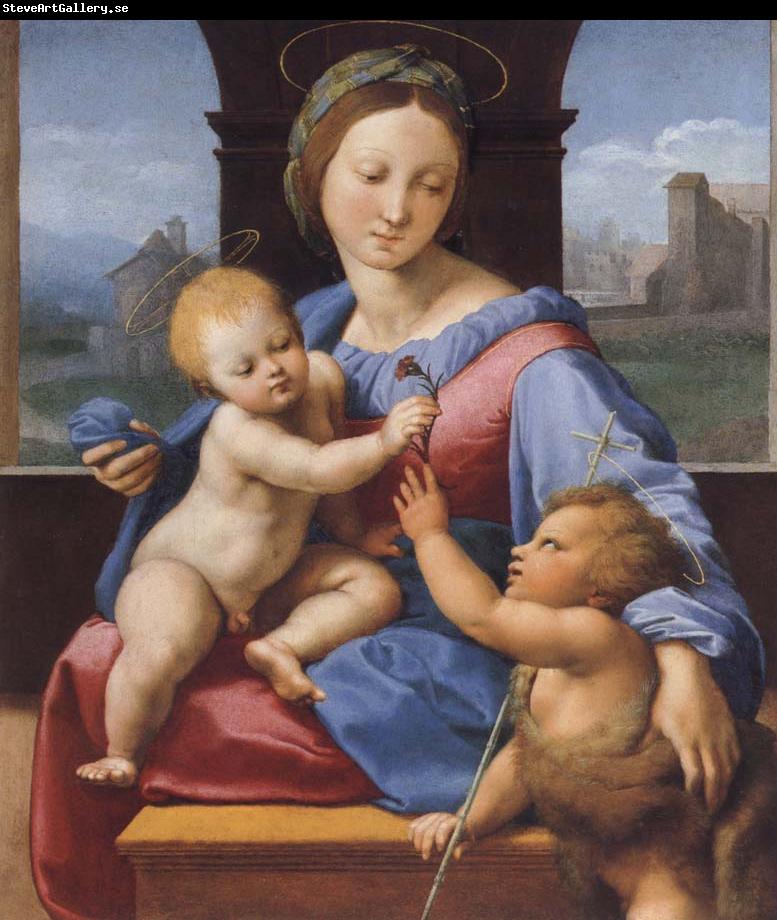 Raphael The Madonna and Child with teh Infant Baptist