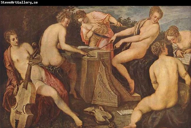 Tintoretto Women Playing Music