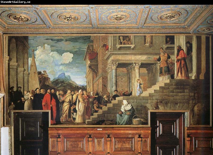 Titian Presentation of the Virgin at the Temple