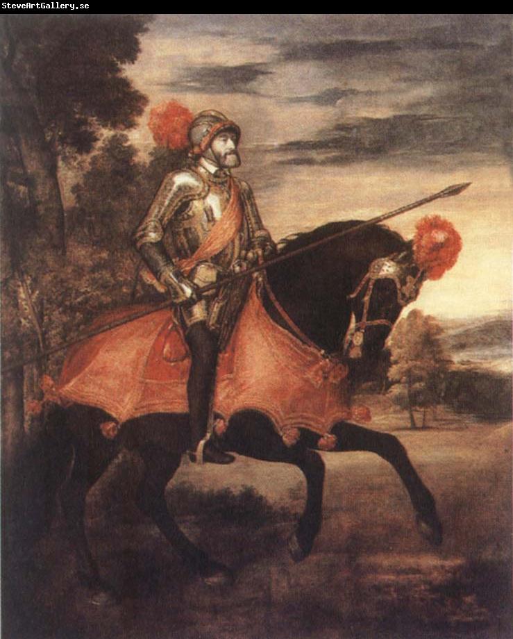 Titian Empeor Charles V at Muhlbeng