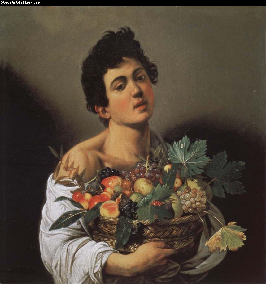 Caravaggio Jungling with fruits basket