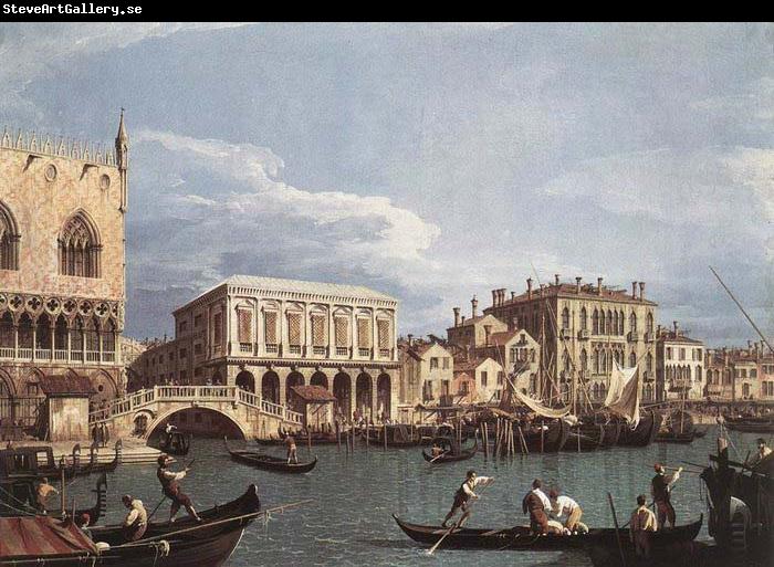 Canaletto The Molo and the Riva degli Schiavoni from the Bacino di San Marco