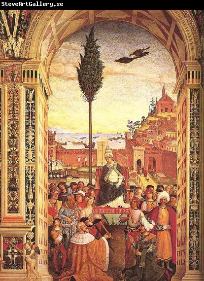 Pinturicchio Aeneas Piccolomini Arrives to Ancona