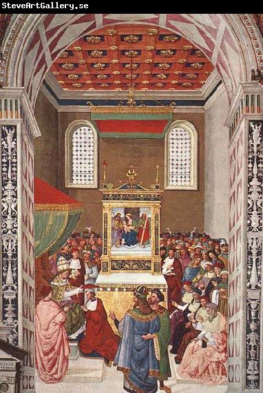 Pinturicchio Piccolomini Receives the Cardinal Hat