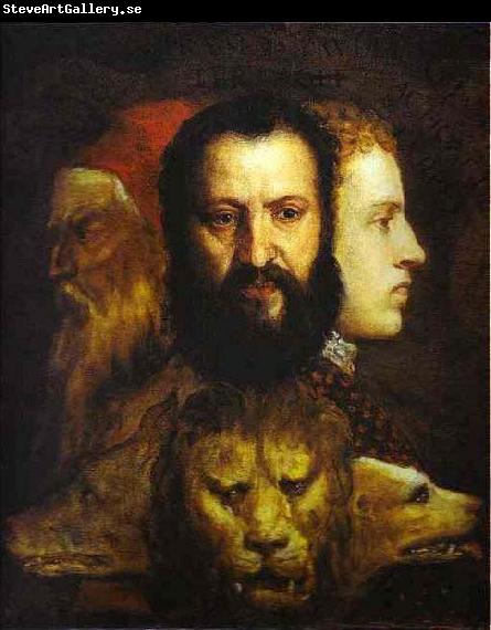 Titian The Allegory of Age Governed by Prudence is thought to depict Titian,