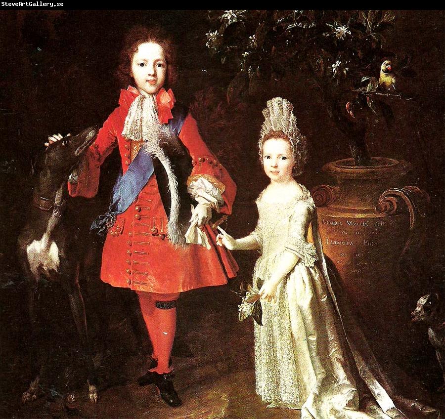 Largillierre james stuart and his sister