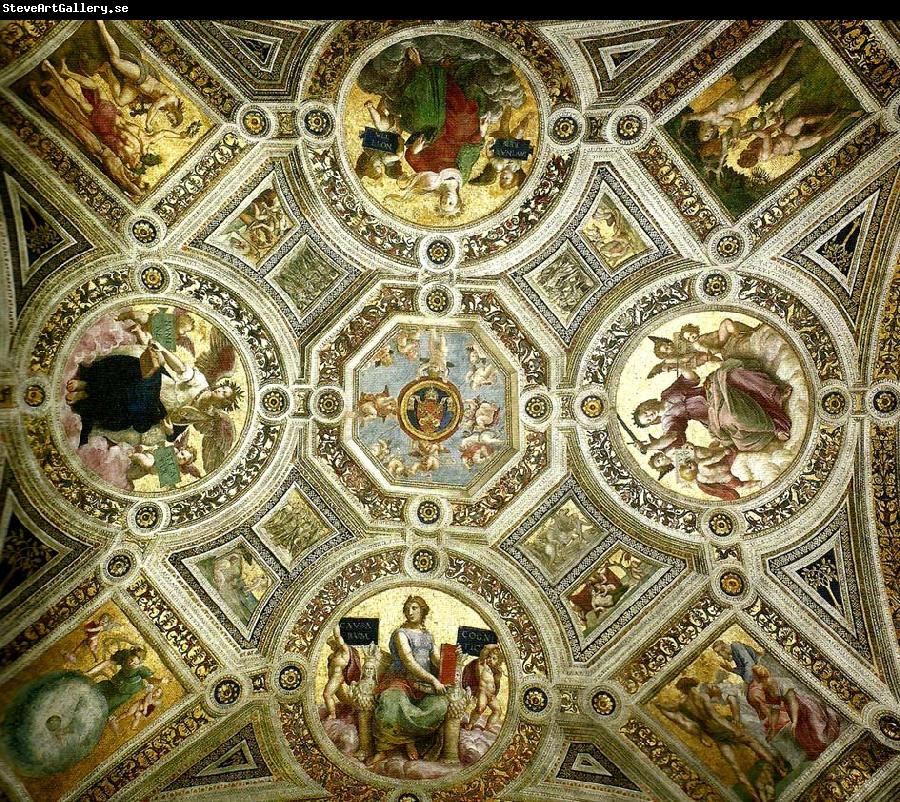 Raphael the ceiling of the stanza della segnatura, vatican palace