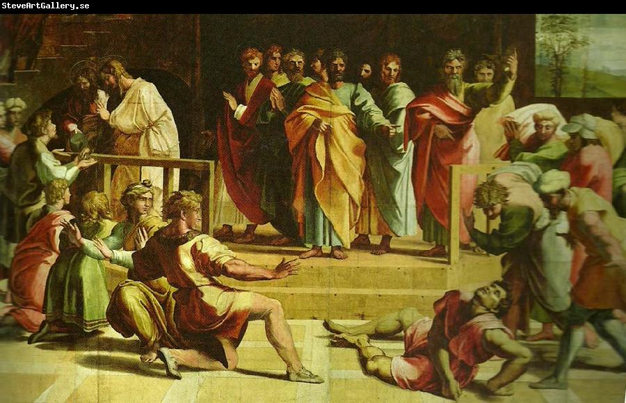 Raphael the death of ananias