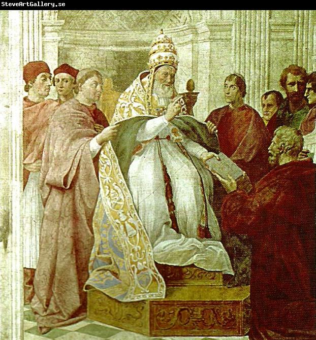 Raphael pope gregory ix handing