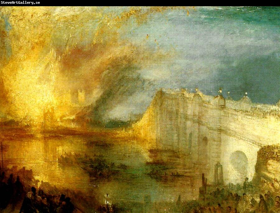 J.M.W.Turner the burning of the house of lords and commons